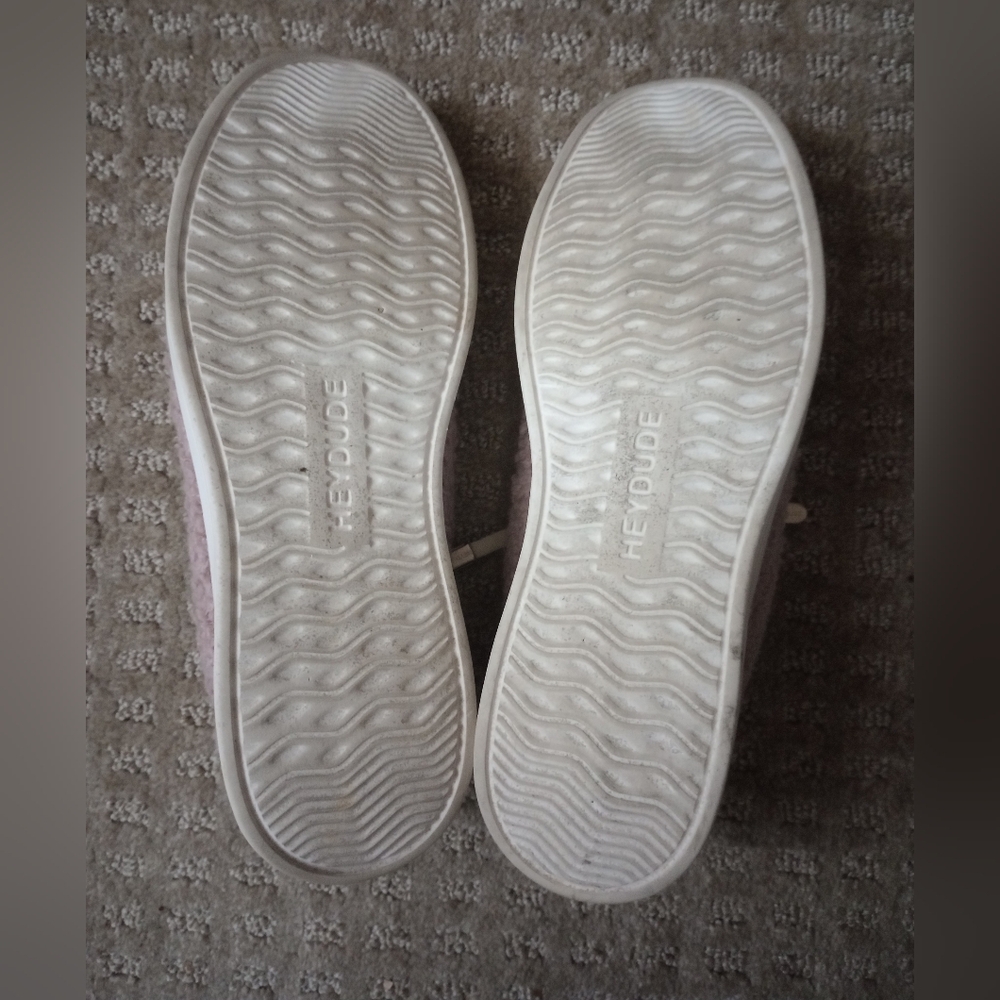 Hey Dude Karina Sherpa Pink Sneakers - Picture 6 of 9